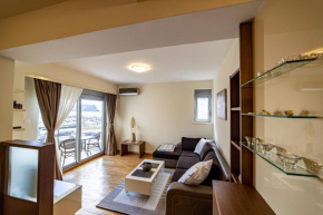 First line 1BR apartment with garage, Budva